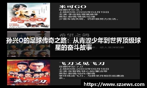 孙兴O的足球传奇之路：从青涩少年到世界顶级球星的奋斗故事