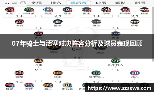 07年骑士与活塞对决阵容分析及球员表现回顾